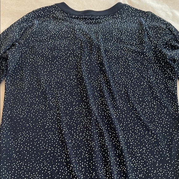 Ricki's Black and White 3/4 Sleeve Polo Blouse - Picture 8 of 9